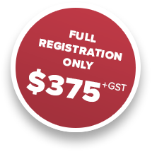 Full registration only $375